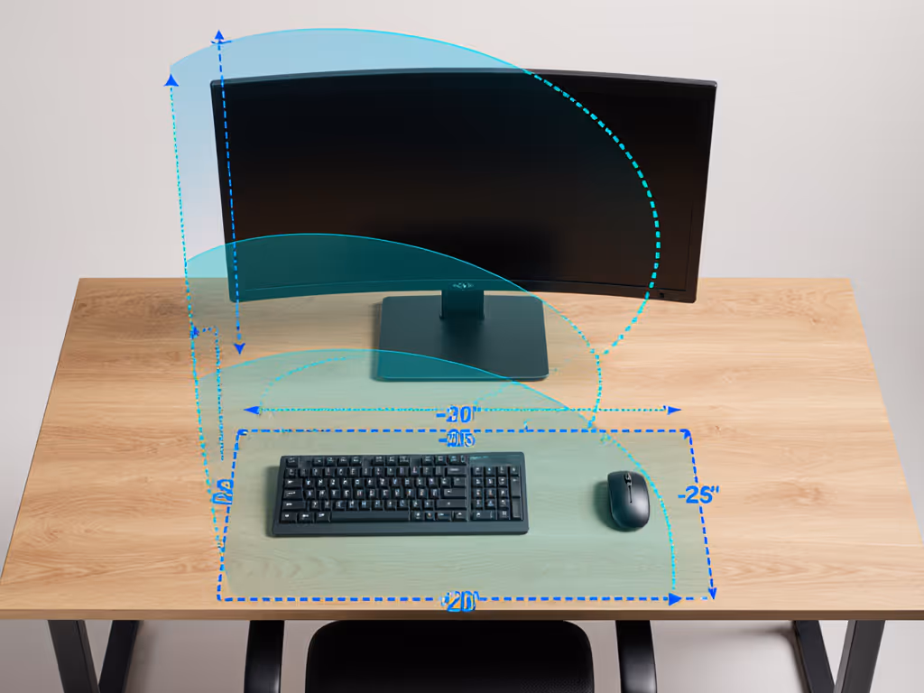 desk_measurement_guide_showing_elbow_height_monitor_distance_and_keyboard_reach_zones