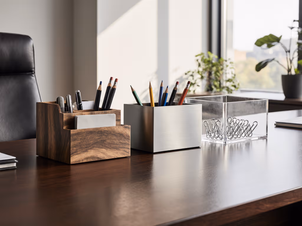 Desk Organizer Material Clarity: Wood vs Metal vs Acrylic