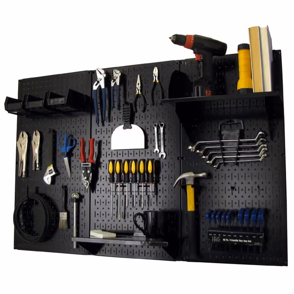 Wall Control Metal Pegboard Organizer Kit