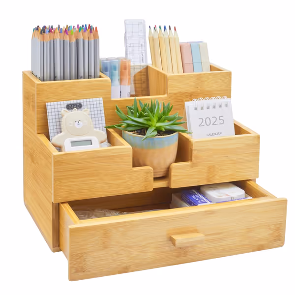 Bamboo Desk Organizer